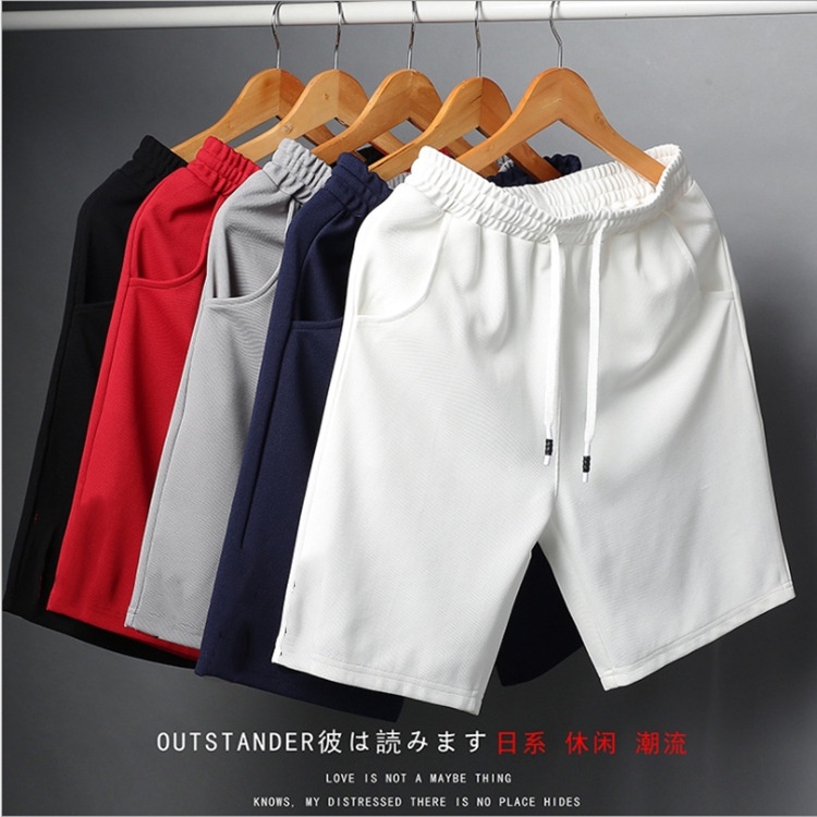 Large size casual pants, five-point pants, home pants, summer beach pants, men&#039;s casual running sports shorts, men&#039;s five-point straight pants