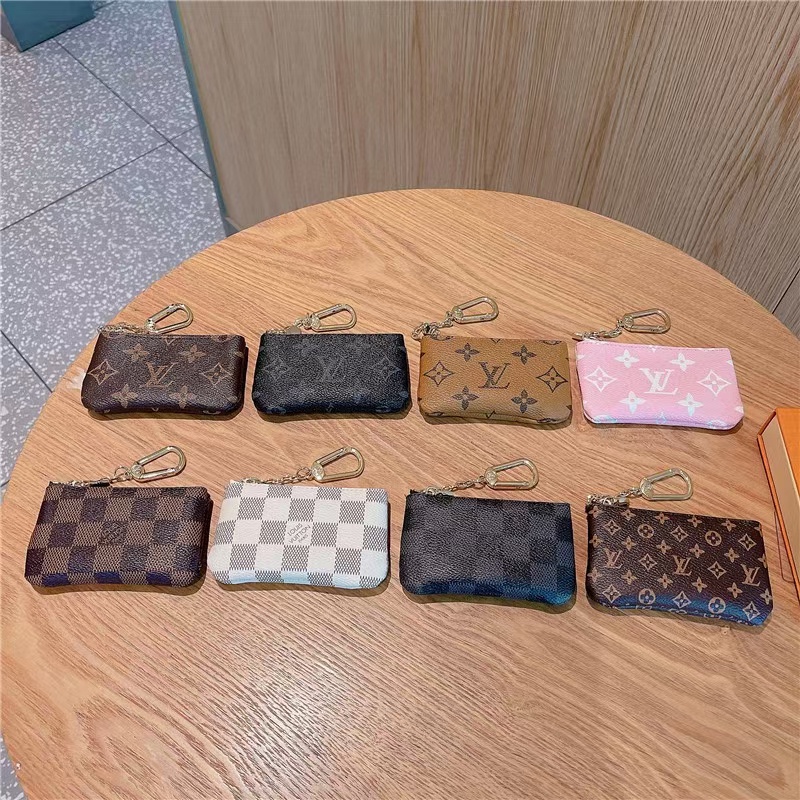 Ready Stock Supply.european American Fashion Brands.pe Pebbled Leather Embossed.zipper Style.ultra-Thin Men Women Style Card Holder.universal Model Earphone Bag.coin Purse.key Case.credit Card.holderc